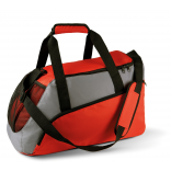 Sac de sport KI0607 - Red / Slate Grey personnalisable - Vue de face