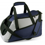 Sac de sport KI0607 - Navy / Light Grey personnalisable - Vue de face