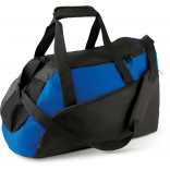Sac de sport KI0607 - Black / Royal Blue personnalisable - Vue de face