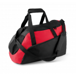 Sac de sport KI0607 - Black / Red personnalisable - Vue de face