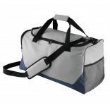 Sac de sport KI0617 - Navy / Light Grey personnalisable - Vue de face