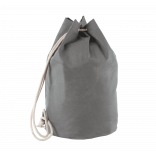 Sac marin en coton avec cordon KI0629 - Grey personnalisable - Vue de face