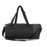 Sac de sport forme tube avec compartiment chaussures séparé KI0630 - Black personnalisable - Vue de face