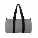 Sac fourre-tout en toile de coton KI0632 - Grey / Black personnalisable - Vue de face