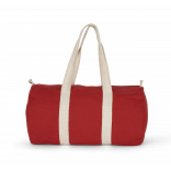 Sac fourre-tout en toile de coton KI0632 - Arandano Red / Natural personnalisable - Vue de face