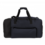 Grand sac de sport avec compartiment latéral KI0649 - Navy / Black personnalisable - Vue de face