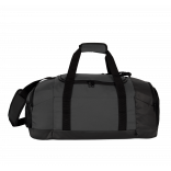 Sac de sport recyclé avec double compartiment latéral KI0650 - Black personnalisable - Vue de face