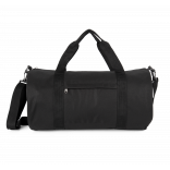 Sac tubulaire recyclé avec poche frontale KI0655 - Black personnalisable - Vue de face