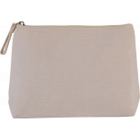 Trousse en coton canvas KI0724 - Natural personnalisable - Vue de face