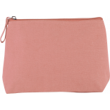 Trousse en coton canvas KI0724 - Dusty Pink personnalisable - Vue de face