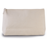 Trousse de toilette en coton KI0727 - Natural personnalisable - Vue de face