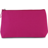 Trousse de toilette en coton KI0727 - Fuchsia personnalisable - Vue de face