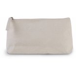 Trousse de toilette en coton KI0728 - Natural personnalisable - Vue de face