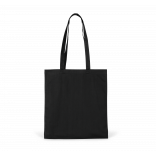 Sac de shopping en polycoton KI0741 - Black personnalisable - Vue de face