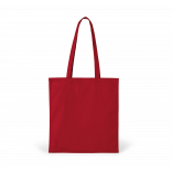 Sac de shopping en polycoton KI0741 - Cherry Red personnalisable - Vue de face