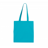 Sac de shopping en polycoton KI0741 - Turquoise personnalisable - Vue de face