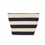 Pochette marinière extra large KI0757 - Natural / Navy personnalisable - Vue de face