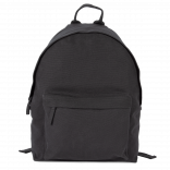 Sac à dos en coton KI0935 - Black personnalisable - Vue de face