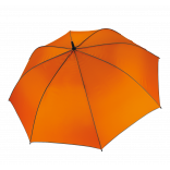 Parapluie de golf ouverture automatique KI2006 - Orange / Dark Grey personnalisable - Vue de face
