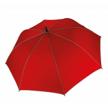 Parapluie de golf ouverture automatique KI2006 - Red / Light Grey personnalisable - Vue de face