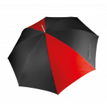 Parapluie de golf KI2007 - Black / Red personnalisable - Vue de face