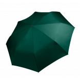 Mini parapluie pliable KI2010 - Bottle Green personnalisable - Vue de face