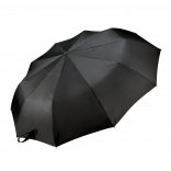 Mini parapluie classique poignée arrondie KI2013 - Black personnalisable - Vue de face