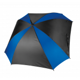 Parapluie carré KI2023 - Black / Royal Blue personnalisable - Vue de face