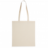 Tote bag en tissu recyclé effet coton KI3207 - Natural personnalisable - Vue de face