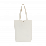 Sac shopping délavé en coton KI3213 - Washed Ivory personnalisable - Vue de face