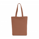 Sac shopping délavé en coton KI3213 - Washed Russet personnalisable - Vue de face