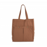 Sac à main à double poche frontale KI3215 - Washed Russet personnalisable - Vue de face