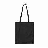 Sac shopping avec longues anses KI3223 - Black personnalisable - Vue de face