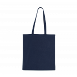 Sac shopping avec longues anses KI3223 - Navy personnalisable - Vue de face