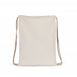 Sac à dos recyclé à cordon coulissant KI5102 - Ecume personnalisable - Vue de face