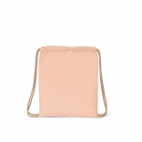 Petit sac à dos recyclé à cordon coulissant - Taille enfant KI5103 - Salmon personnalisable - Vue de face