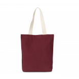 Sac shopping recyclé à fond plat KI5202 - Rosewood / Ecume personnalisable - Vue de face