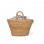 Panier tressé à la main KI5208 - Seagrass personnalisable - Vue de face