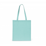 Sac shopping recyclé KI5209 - Topaz Blue personnalisable - Vue de face