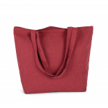 Grand sac shopping K-loop KI5221 - Hibiscus Red Jhoot personnalisable - Vue de face