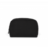 Trousse de toilette recyclée KI5703 - Black Night personnalisable - Vue de face