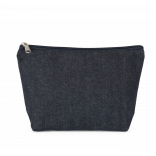 Pochette denim KI5710 - Recycled Denim personnalisable - Vue de face