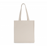 Tote bag avec fond et soufflet KI6203 - Natural personnalisable - Vue de face