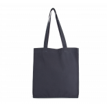 Tote bag avec fond et soufflet KI6203 - Washed Navy personnalisable - Vue de face