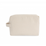 Trousse de toilette en coton biologique KI6303 - Natural personnalisable - Vue de face