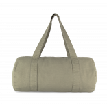 Sac polochon en coton biologique KI6602 - Washed Green Clay personnalisable - Vue de face