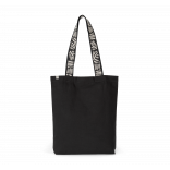 Sac Shopping recyclé KINS115 - Black Night / Nippon Ecru personnalisable - Vue de face