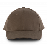 Orlando - casquette 6 panneaux KP011 - Khaki / Black personnalisable - Vue de face
