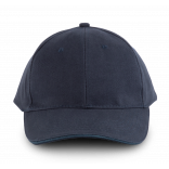 Orlando - casquette 6 panneaux KP011 - Navy personnalisable - Vue de face