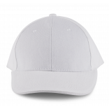 Orlando - casquette 6 panneaux KP011 - White personnalisable - Vue de face